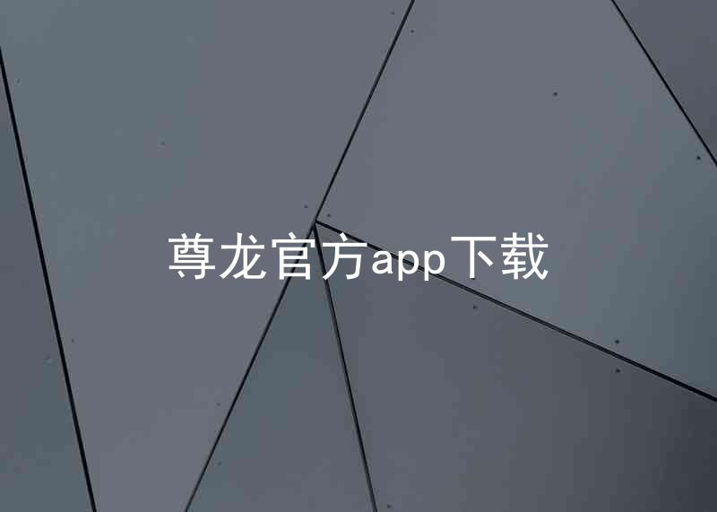 尊龙官方app下载